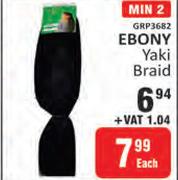 Ebony Yaki Braid-Each