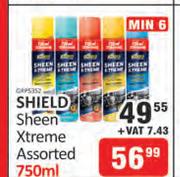 Shield Sheen Xtreme Assorted-750ml