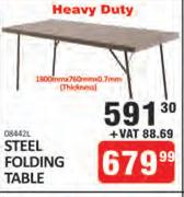 Steel Folding Table Heavy Duty
