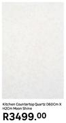 Kitchen Quartz Countertop (Moon Shine)