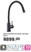 Delinia Kitchen Sink Mixer Tap Eleki Black