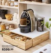 Delinia Coffee Pod Holder Bamboo W35.9 x D30.9 x H10.2cm