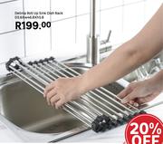 Delinia Roll Up Sink Dish Rack D5.6 x W46.8 x H5.8
