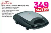Sunbeam 4 Slice Deluxe Sandwich Maker SFS-2108