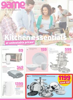 Game : Kitchen Essentials (25 July - 12 Aug 2018), page 1