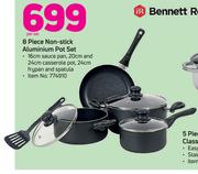 Bennett Read 8 Piece Non Stick Aluminium Pot Set-Per Set
