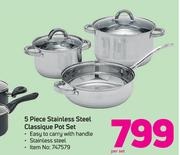 Bennett Read 5 Piece Stainless Steel Classique Pot Set-Per Set