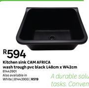 Kitchen Sink CAM AFRICA Wash Trough Pvc (Black) 81443901-L48cm X W42cm