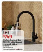 TRIUMPH Kitchen Sink Mixer Tap Lolite Lite Dec Type (Black) H33cm 81483298