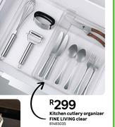 Fine Living Kitchen Cutlery Organizer (Clear) 81485035