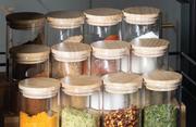 Kitchen Spice Jar Bamboo Lid 200ml 12 Pc 81486352
