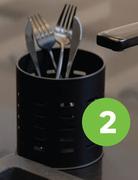 Utensils Holder (Steel Black) 81404094