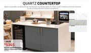 Quartz Kitchen Countertop D90cm x H2cm Moon Shine 81451914