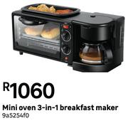 Mini Oven 3 In 1 Breakfast Maker 9a5254f0