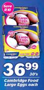 Cambridge Food Large Eggs-30's Each