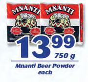 Mnanti Beer Powder-750g Each