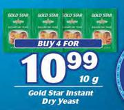 Gold Star Instant Dry Yeast-4X10g