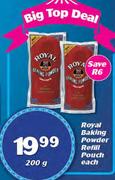 Royal Baking Powder Refill Pouch-200g Each