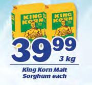 King Korn Malt Sorghum-3Kg Each