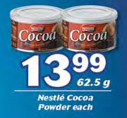 Nestle Cocoa Powder-62.5g Each