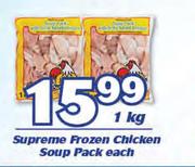 Supreme Frozen Chicken Soup-1Kg Each