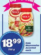 Nola Mayonnaise-750g Each