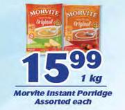 Morvite Instant Porridge-1Kg Each