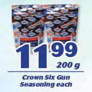 Crown Six Gun Seasoning-200g Each
