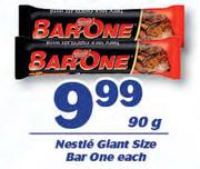 Nestle Giant Size Bar One-90g Each