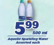 Aquelle Sparkling Water-500ml Each