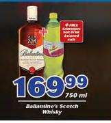 Ballantine's Scotch Whisky 750ml+Free Schweppes Soft Drink