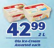 Ola Ice Cream-2L Each