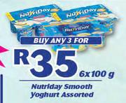 Nutriday Smooth Yoghurt-3X6X100g