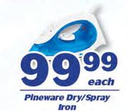 Pineware Dry/Spray Iron-Each