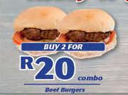 Beef Burgers 2's-Combo