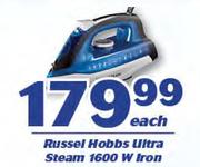 Russel Hobbs 1600W Ultra Steam Iron-Each