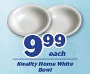 Kwality Home White Bowl-Each