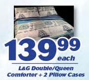 L&G Double/Queen Comforter+2 Pillow Cases-Each