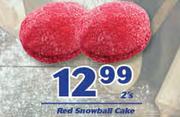 Red Snowball Cake-2's