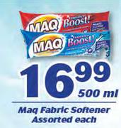 Maq Fabric Softener-500ml Each