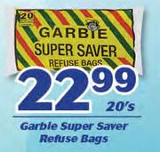 Garbie Super Saver Refuse Bags-20's