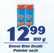 Doom Blue Death Powder-100g Each