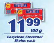 Easyclean Steelwool Skeins-100g Each