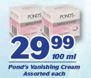 Pond's Vanishing Cream-100ml Each