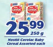 Nestle Cerelac Baby Cereal-250g Each