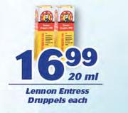 Lennon Entress Druppels-20ml Each
