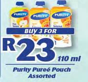 Purity Puree Pouch-3X110ml