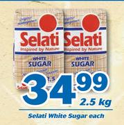 Selati White Sugar-2.5kg Each
