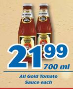 All Gold Tomato Sauce -700ml Each