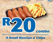 4 Small Russian & Chips-Combo